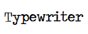 Typewriter