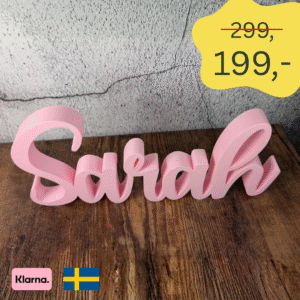 Personlig 3D Stående Namnskylt!