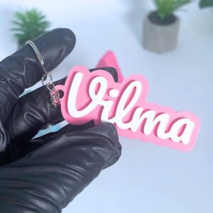 Personlig nyckelring med namn – färgstark och unik!